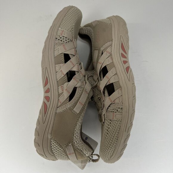 Skechers Mesh and Suede Taupe All Weather Shoes Womens Size 6.5 49589 Slip-On - Picture 7 of 9